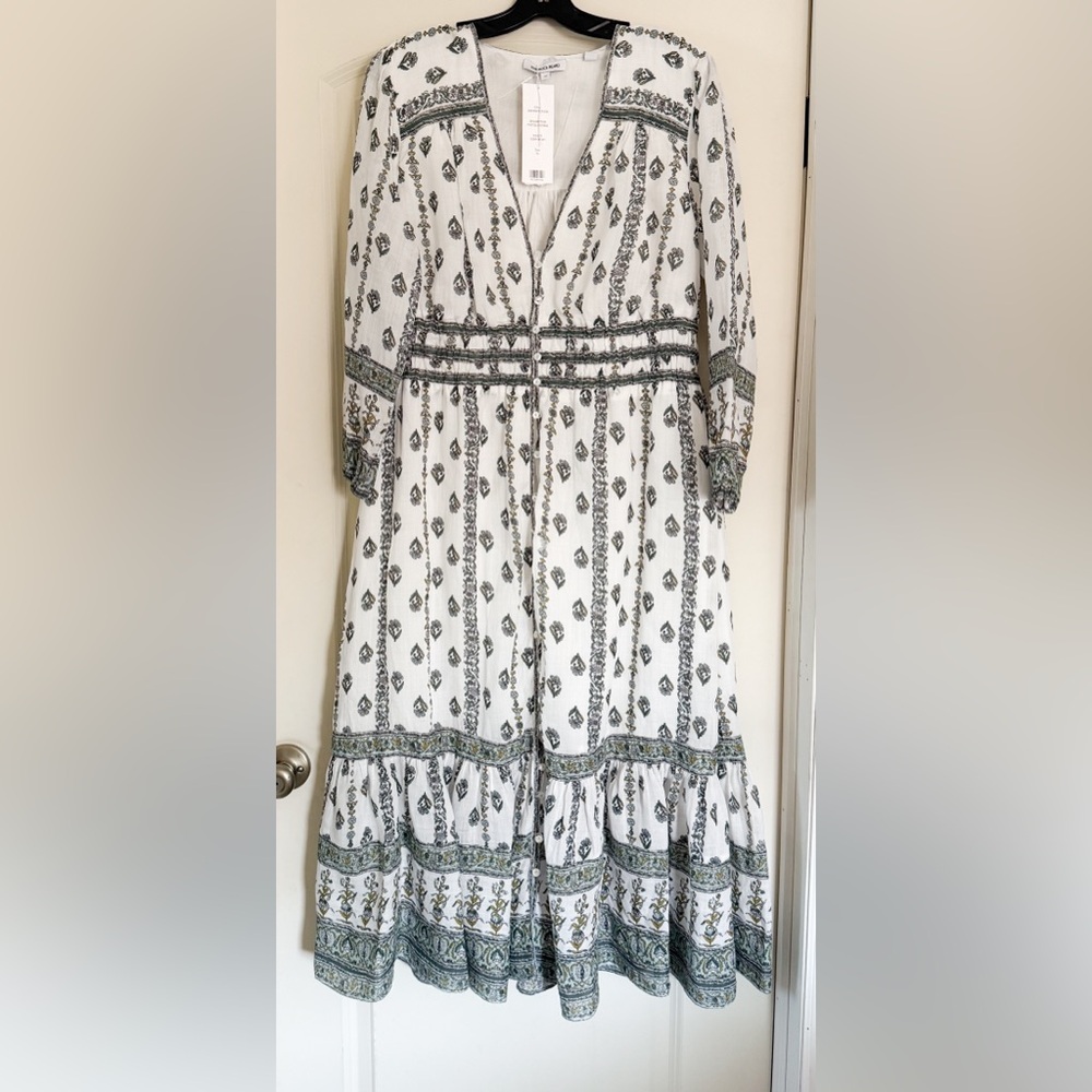 Veronica Beard Castella Floral Boho Midi Dress - Picture 8 of 16